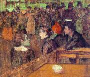  Henri  Toulouse-Lautrec, At the Moulin de la Galette